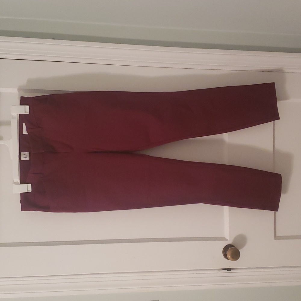Gap Burgundy/wine skinny ankle pants, Size 6